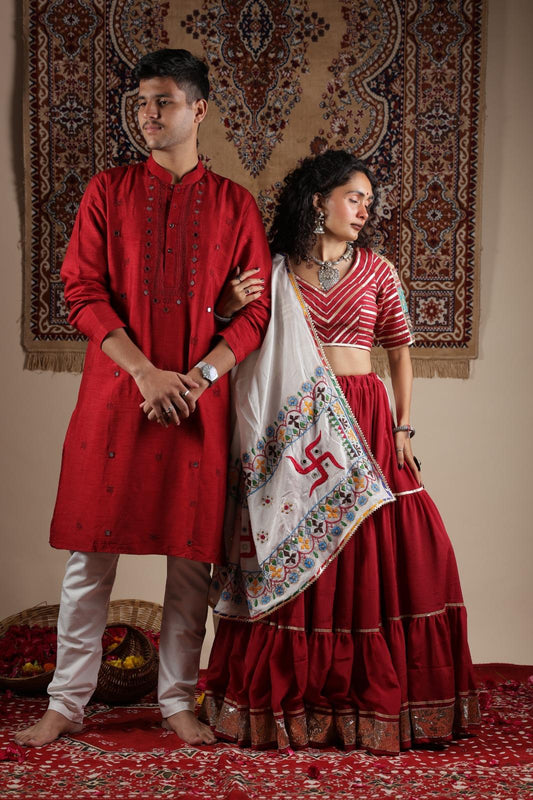 MAROON KURTA