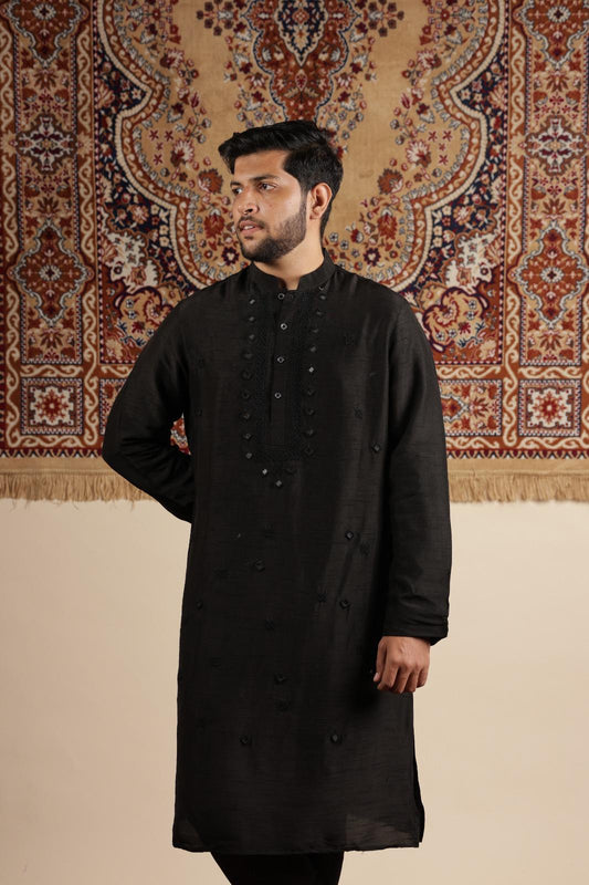 BLACK KURTA