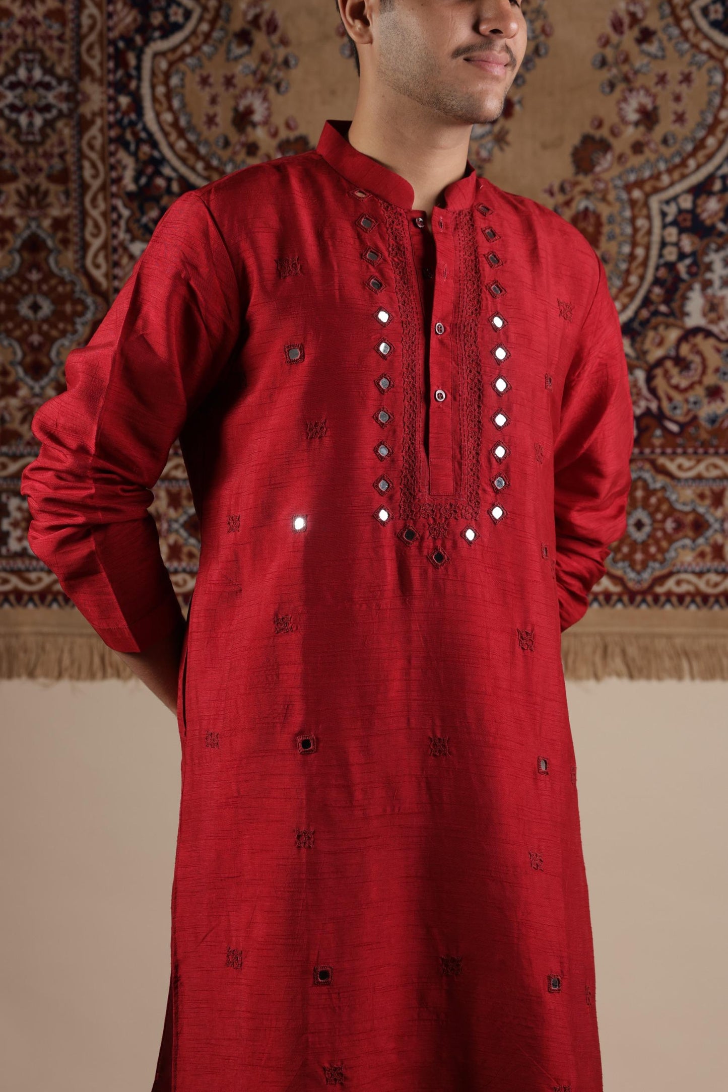 MAROON KURTA