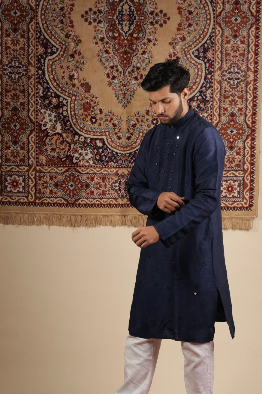 DARK BLUE KURTA