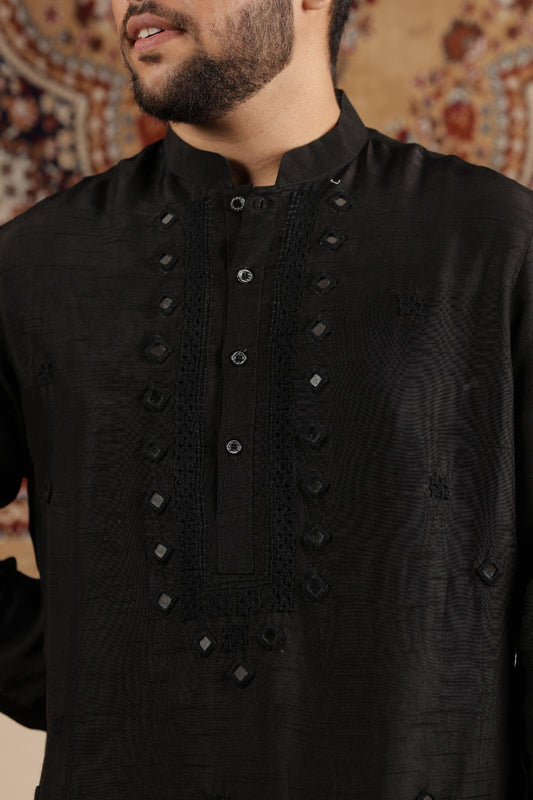 BLACK KURTA